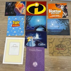 Disney and Dr Seuss lithographs. New. Stored away in a box